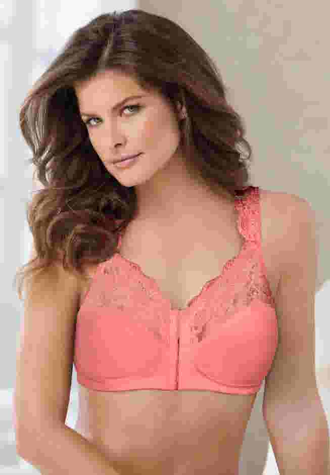 Front Close Wireless Gel Strap Bra image number 4