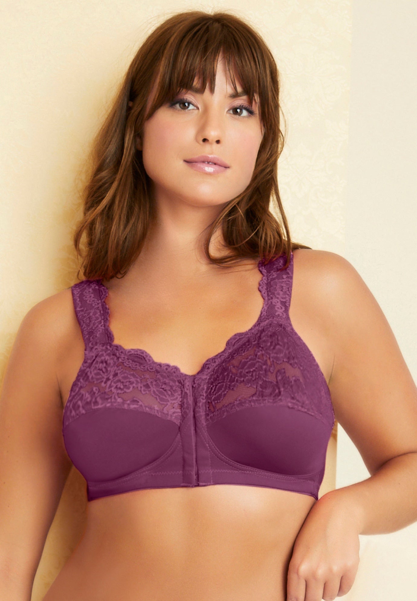 Front Close Wireless Gel Strap Bra image number 5