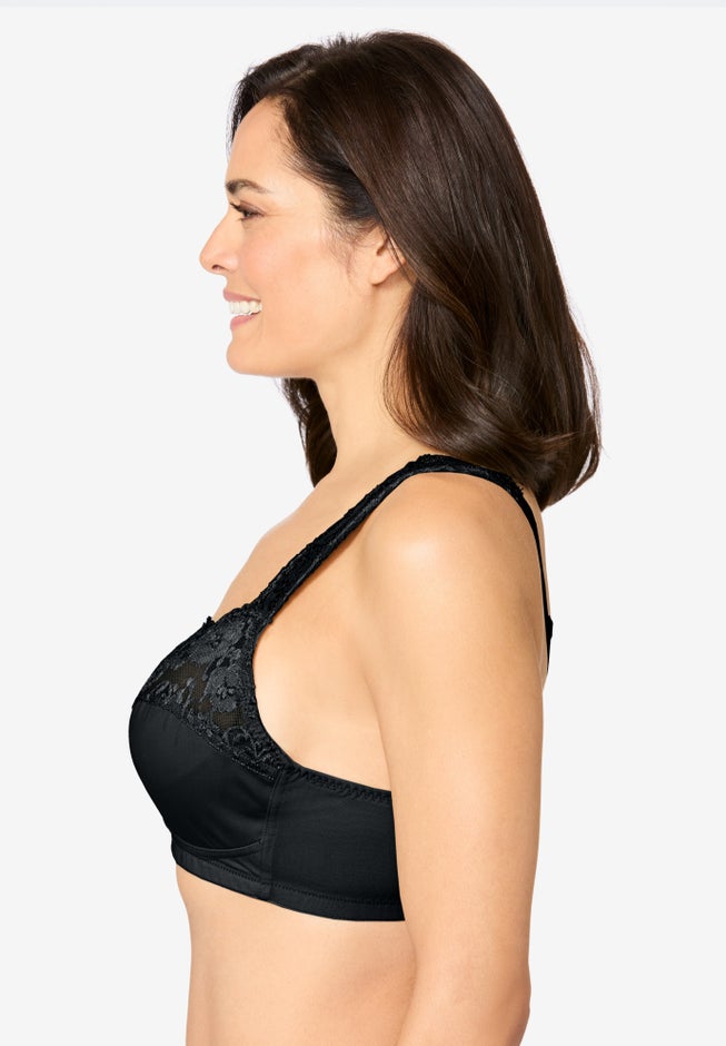 Front Close Wireless Gel Strap Bra image number 1