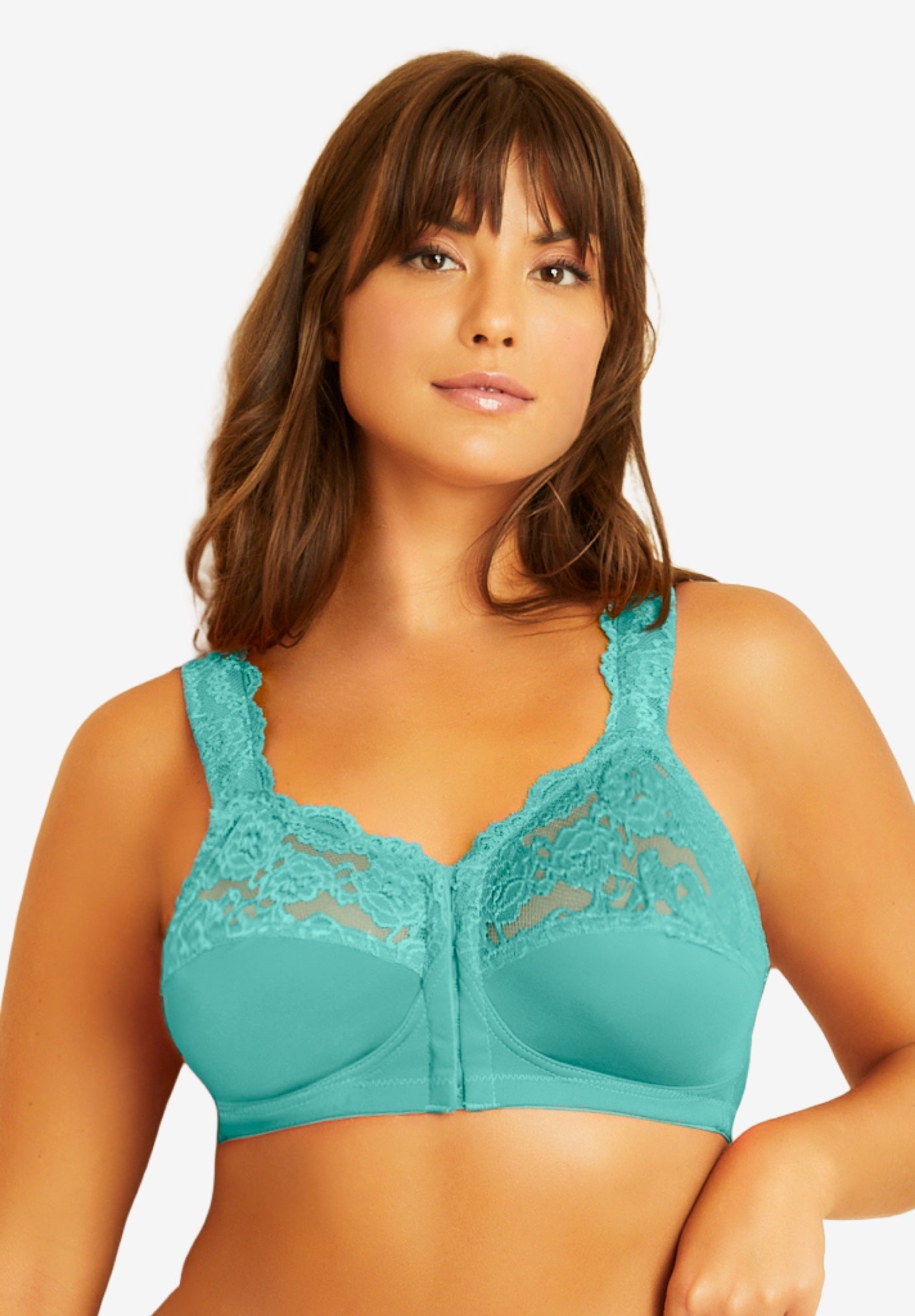 Front Close Wireless Gel Strap Bra image number 0