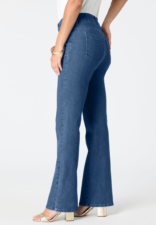 Plus Size High-Rise Tummy Control Bootcut Jeans image number 3