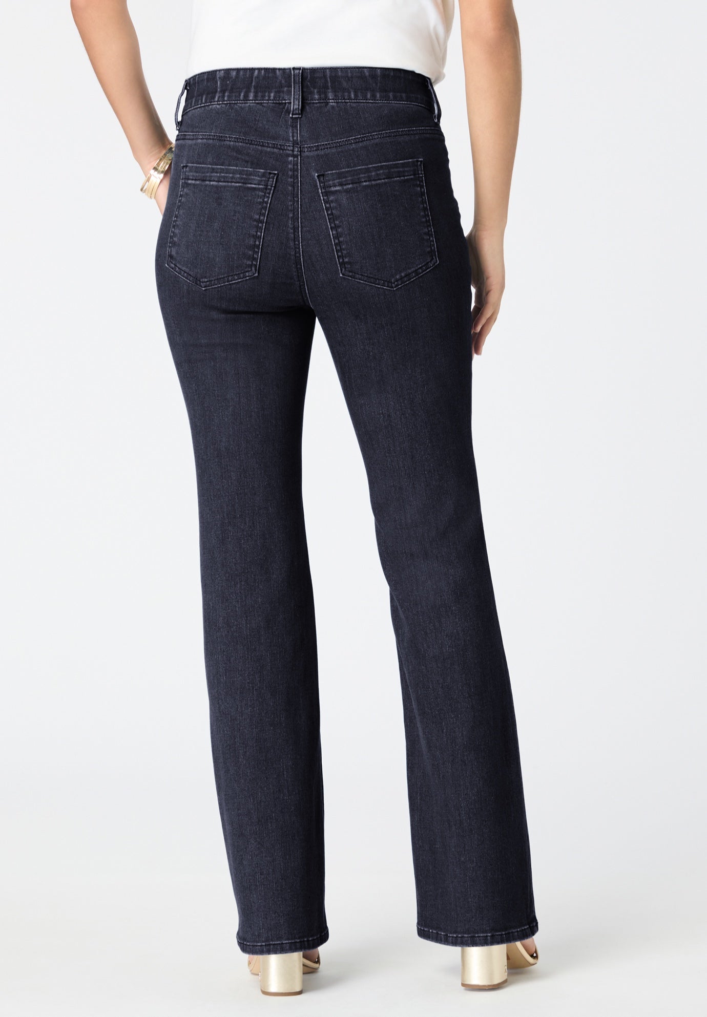 Plus Size High-Rise Tummy Control Bootcut Jeans image number 2