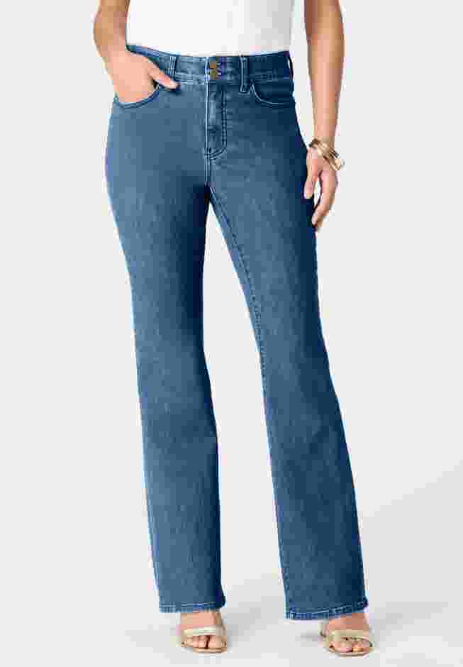 High-Rise Tummy Control Bootcut Jeans image number 1