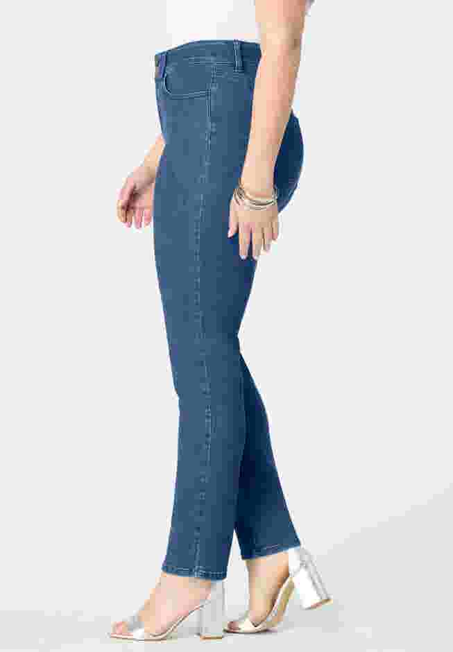 High-Rise Tummy Control Straight-Leg Jeans image number 3