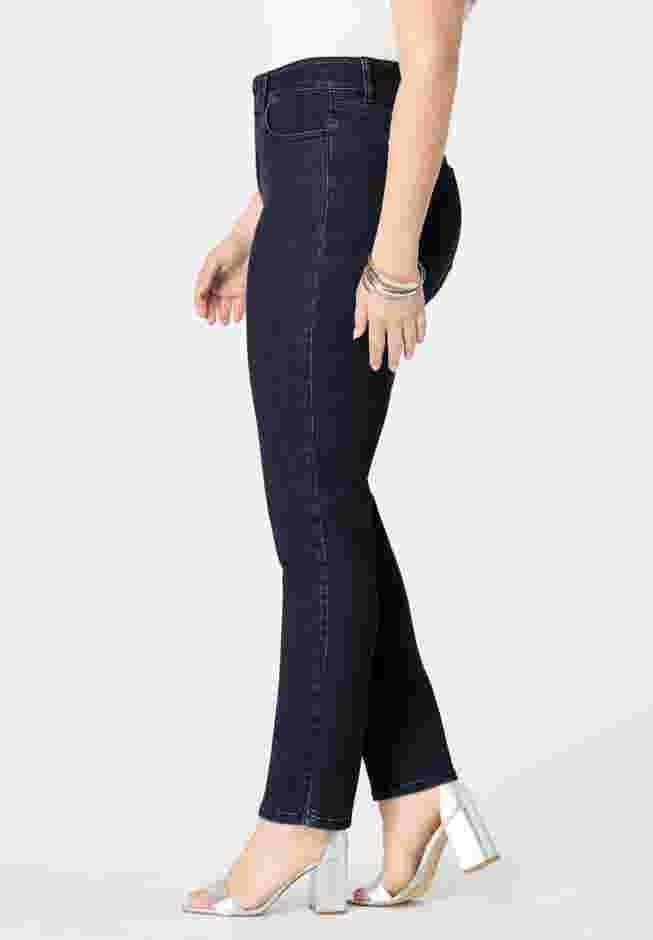 High-Rise Tummy Control Straight-Leg Jeans image number 3