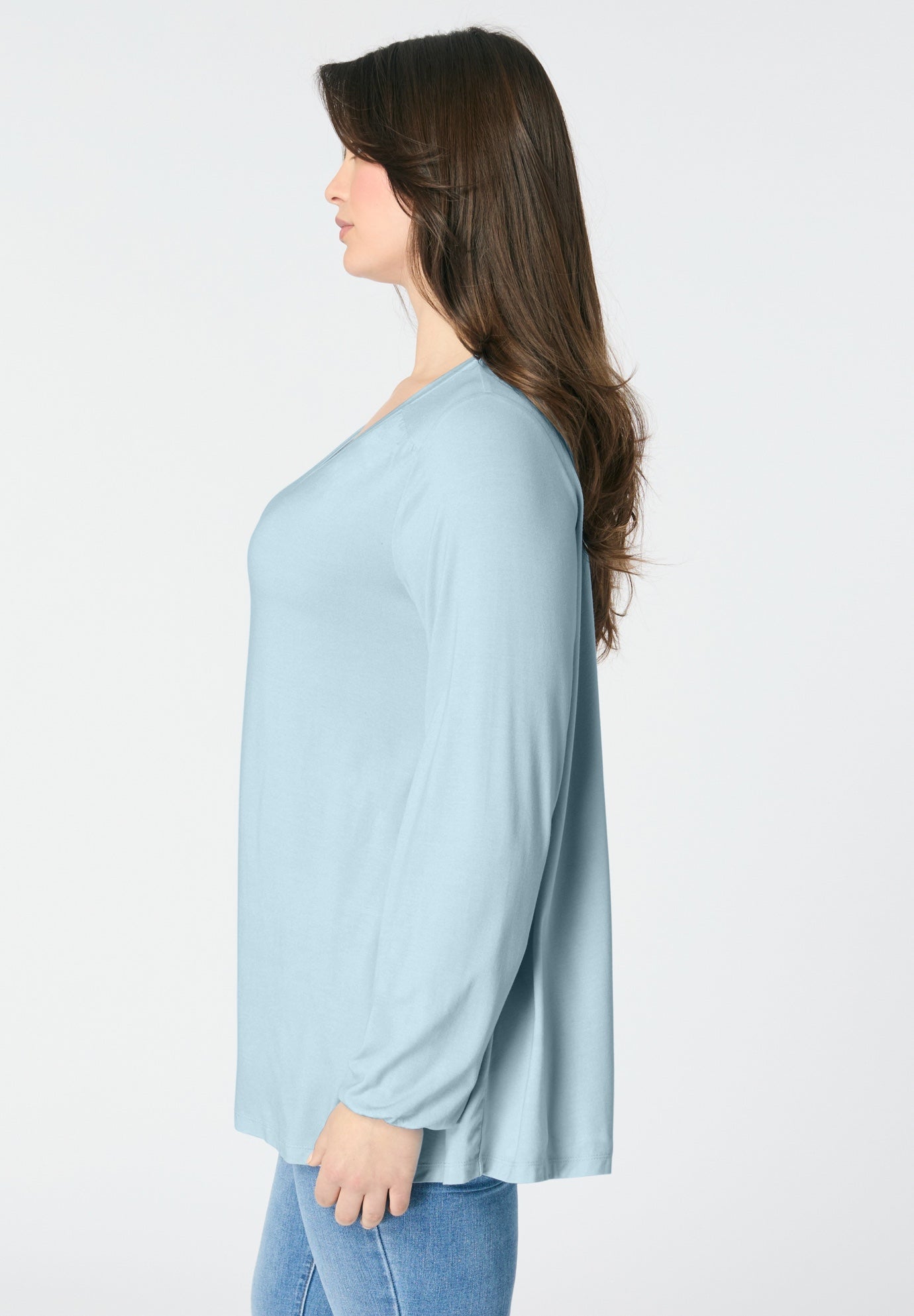 Knit V-Neck Tunic image number 3