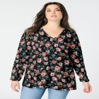 Knit V-Neck Tunic image number null