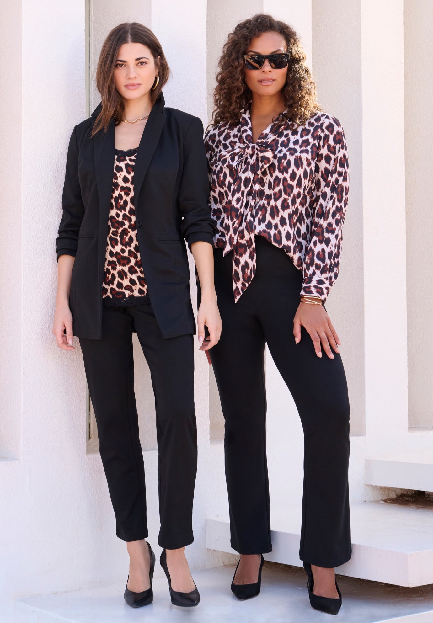 Plus Size Comfort Stretch Ponte Blazer image number 3