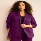 Plus Size Comfort Stretch Ponte Blazer image number null