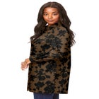 Plus Size Kate Long Sleeve Tunic Easy Cotton-Blend Button-Front Shirt image number null