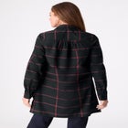 Plus Size Kate Long Sleeve Tunic Easy Cotton-Blend Button-Front Shirt image number null