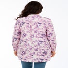 Kate Long-Sleeve Crisp Cotton-Blend Button-Front Tunic image number null