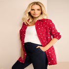 Kate Long-Sleeve Crisp Cotton-Blend Button-Front Tunic image number null