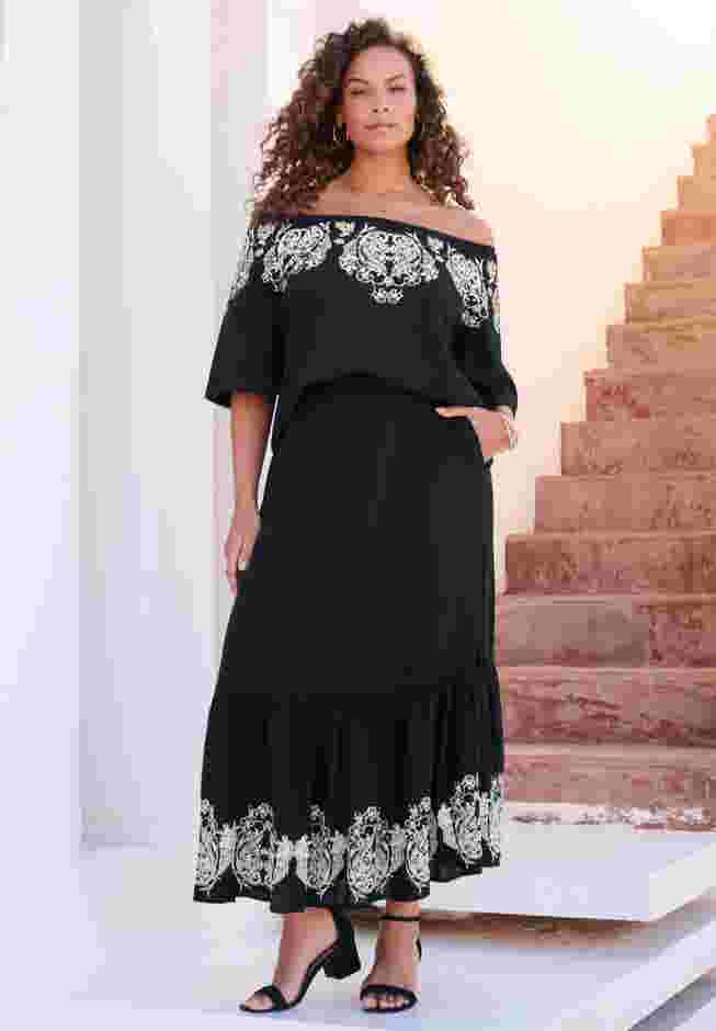 Ruffle Printed Tunic image number 0