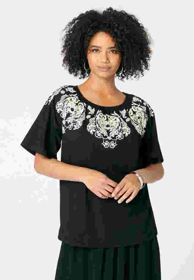 Ruffle Printed Tunic image number 1