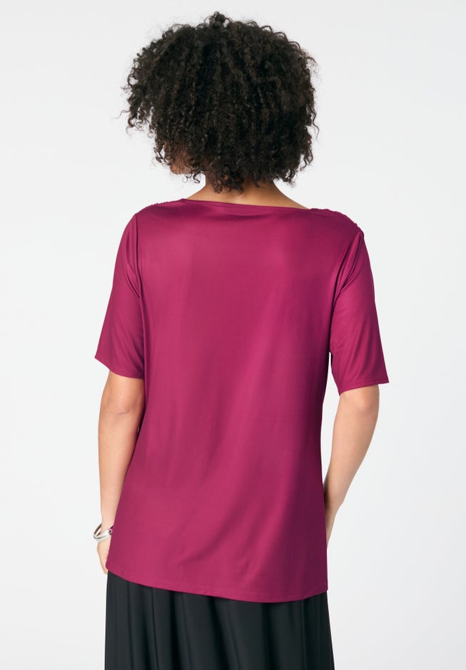 Cowl Neck Knit Top image number 1