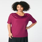Cowl Neck Knit Top image number null