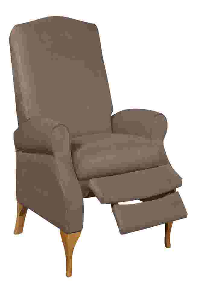 350 lbs. Weight Capacity Faux Suede Recliner image number 0