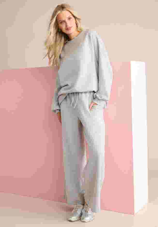 Comfort+ Fleece Lace Shoulder Sweatshirt image number 5