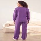 Comfort+ Fleece Lace Shoulder Sweatshirt image number 1