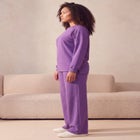 Comfort+ Fleece Lace Shoulder Sweatshirt image number 2