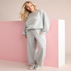 Comfort+ Fleece Lace Shoulder Sweatshirt image number null