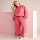 Comfort+ Fleece Lace Shoulder Sweatshirt image number null