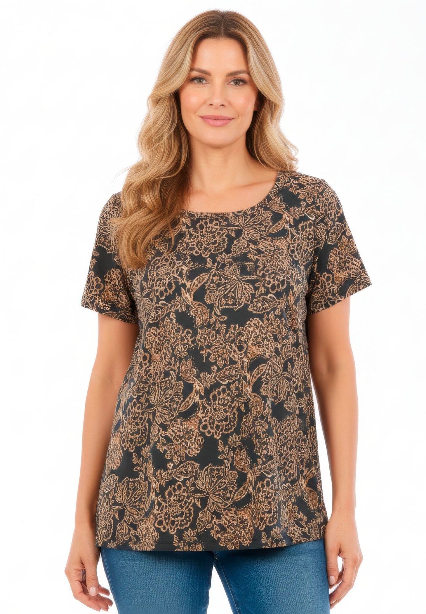 Plus Size Cotton Ultimate Crewneck Tee image number 0