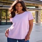 Plus Size Cotton Ultimate Crewneck Tee image number null