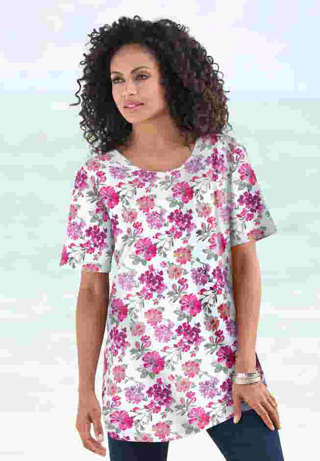 Plus Size Cotton Ultimate Crewneck Tee image number 0
