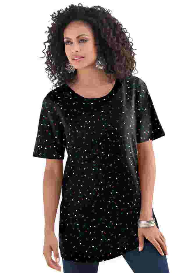 Plus Size Cotton Ultimate Crewneck Tee image number 0