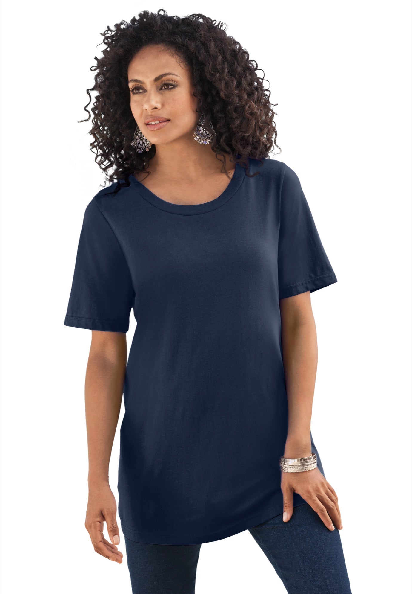 Plus Size Cotton Ultimate Crewneck Tee image number 0