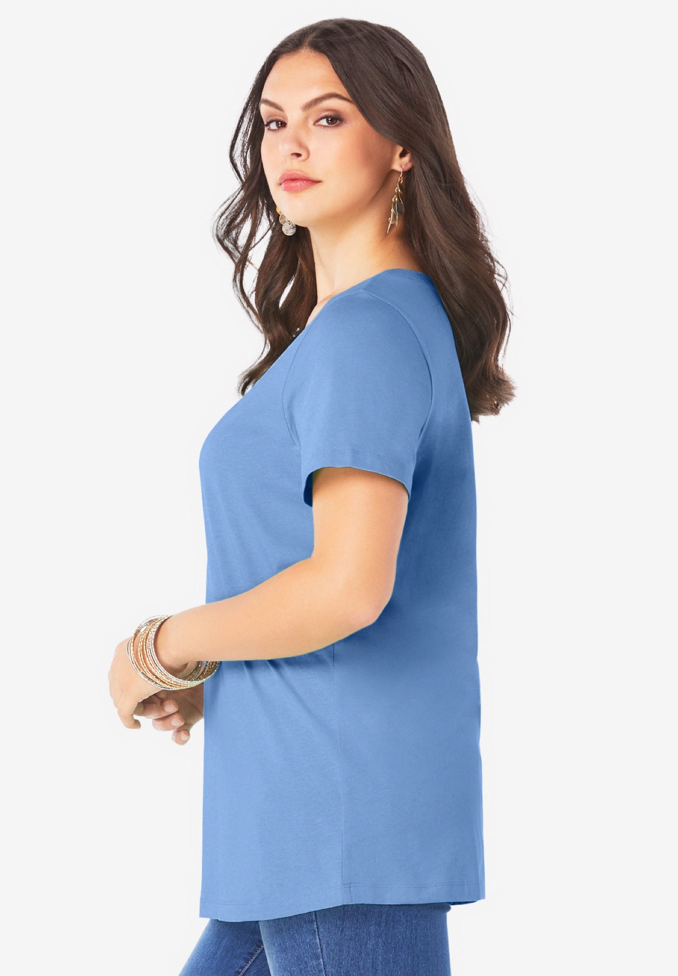 Plus Size Cotton Ultimate Crewneck Tee image number 2