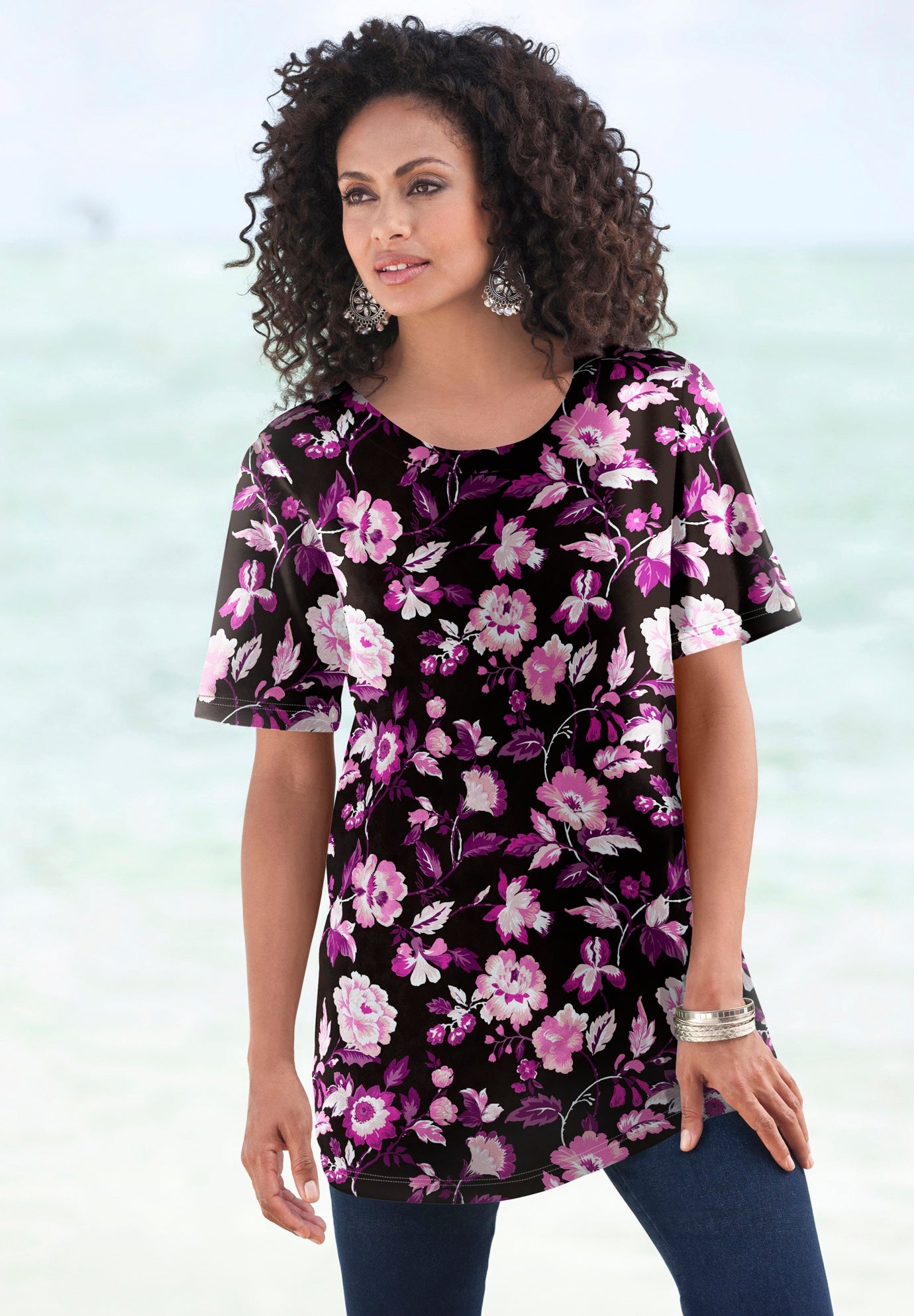 Plus Size Cotton Ultimate Crewneck Tee image number 0