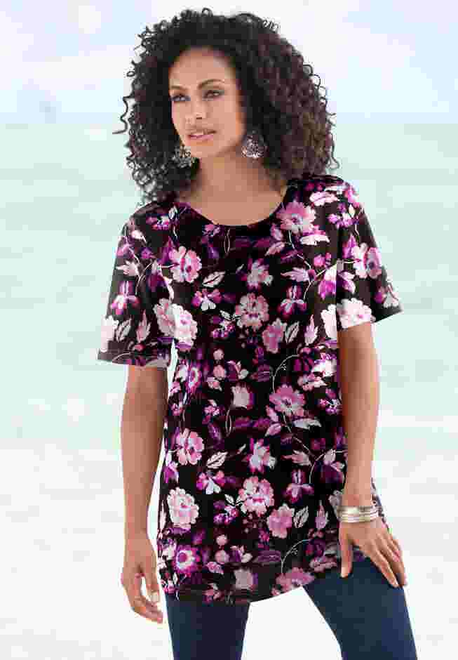 Plus Size Cotton Ultimate Crewneck Tee image number 0