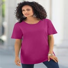 Plus Size Cotton Ultimate Crewneck Tee image number null