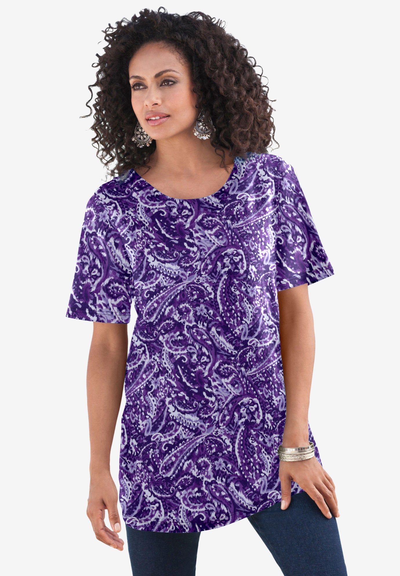 Plus Size Cotton Ultimate Crewneck Tee image number 0