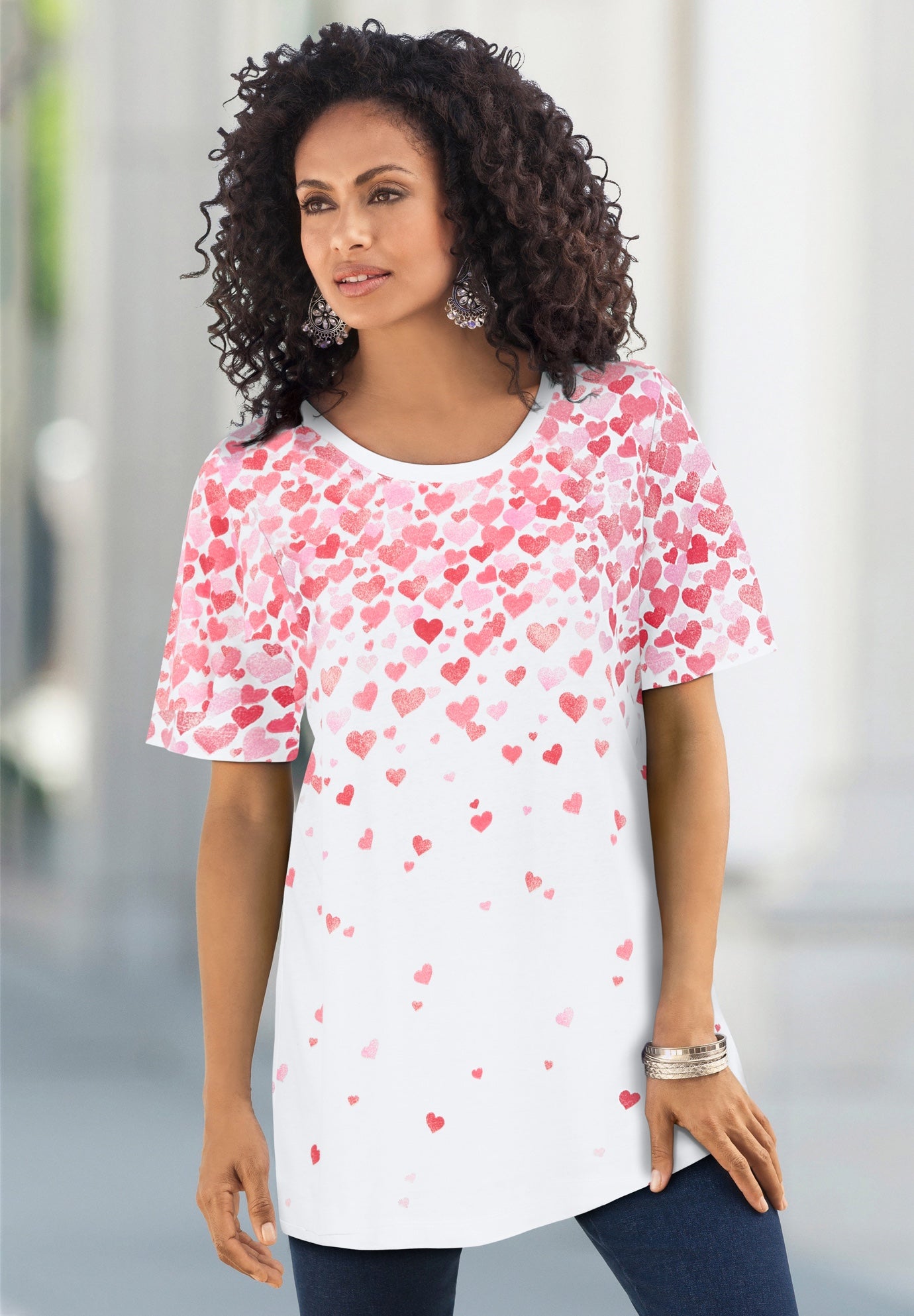 Plus Size Cotton Ultimate Crewneck Tee image number 0