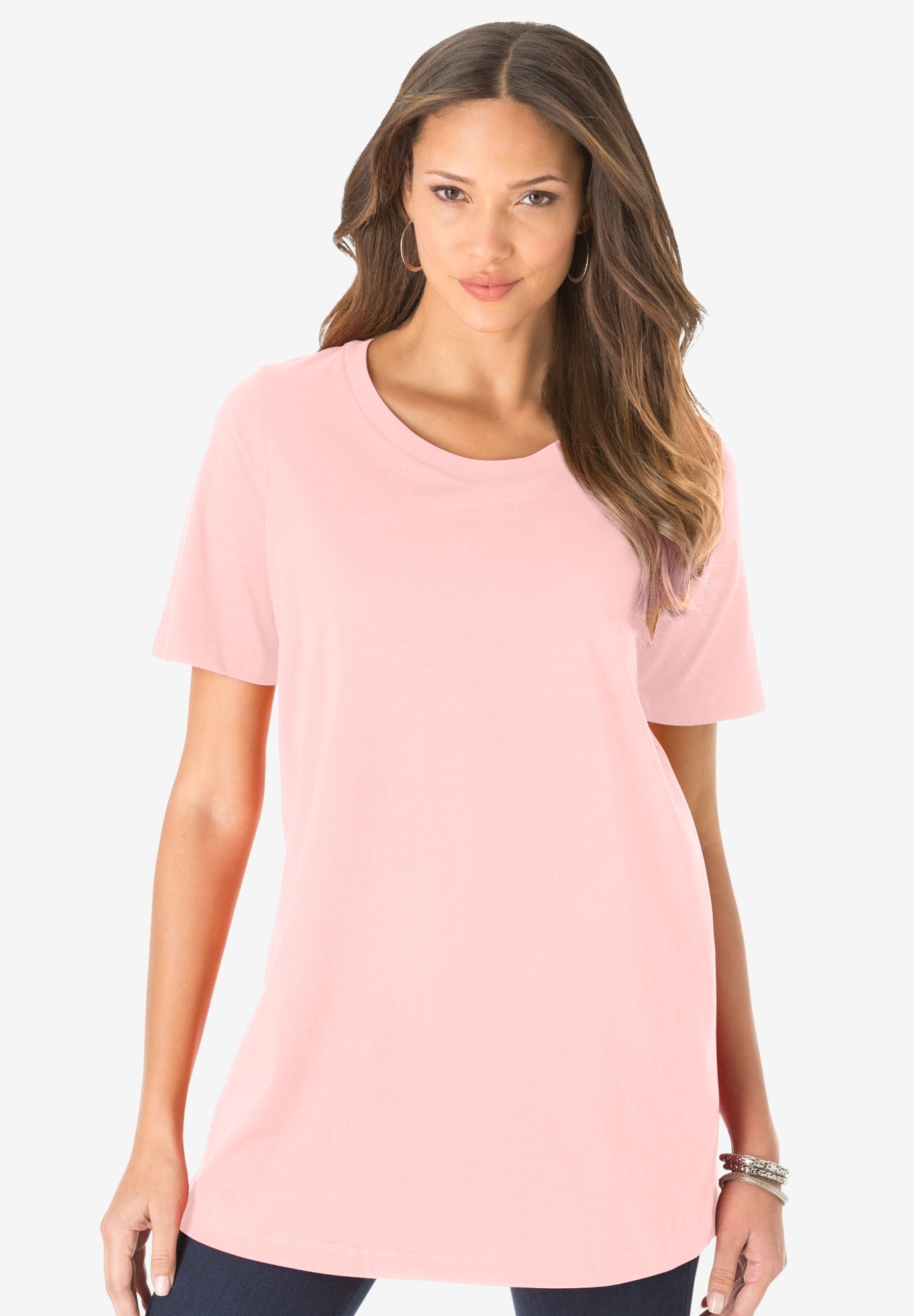 Plus Size Cotton Ultimate Crewneck Tee image number 0