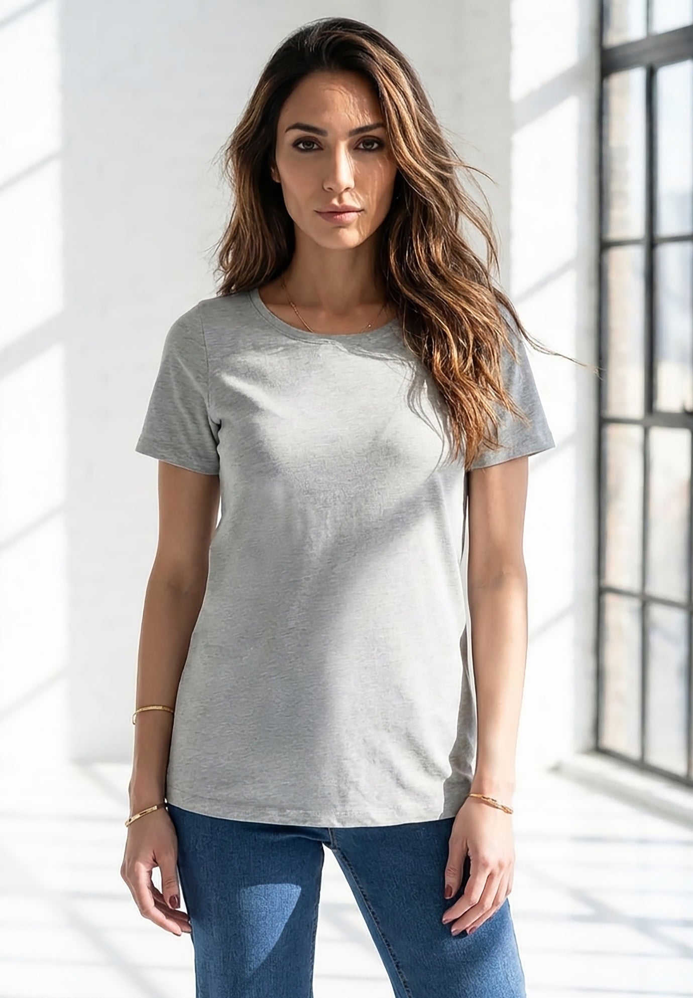 Plus Size Cotton Ultimate Crewneck Tee image number 0