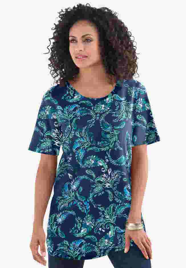 Plus Size Cotton Ultimate Crewneck Tee image number 0