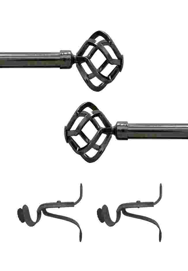Carerra Curtain Rod and Finial Set image number 2