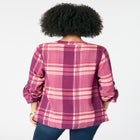 Plaid Henley Tunic image number null