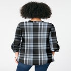 Plaid Henley Tunic image number null