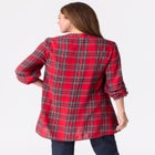 Plaid Henley Tunic image number null