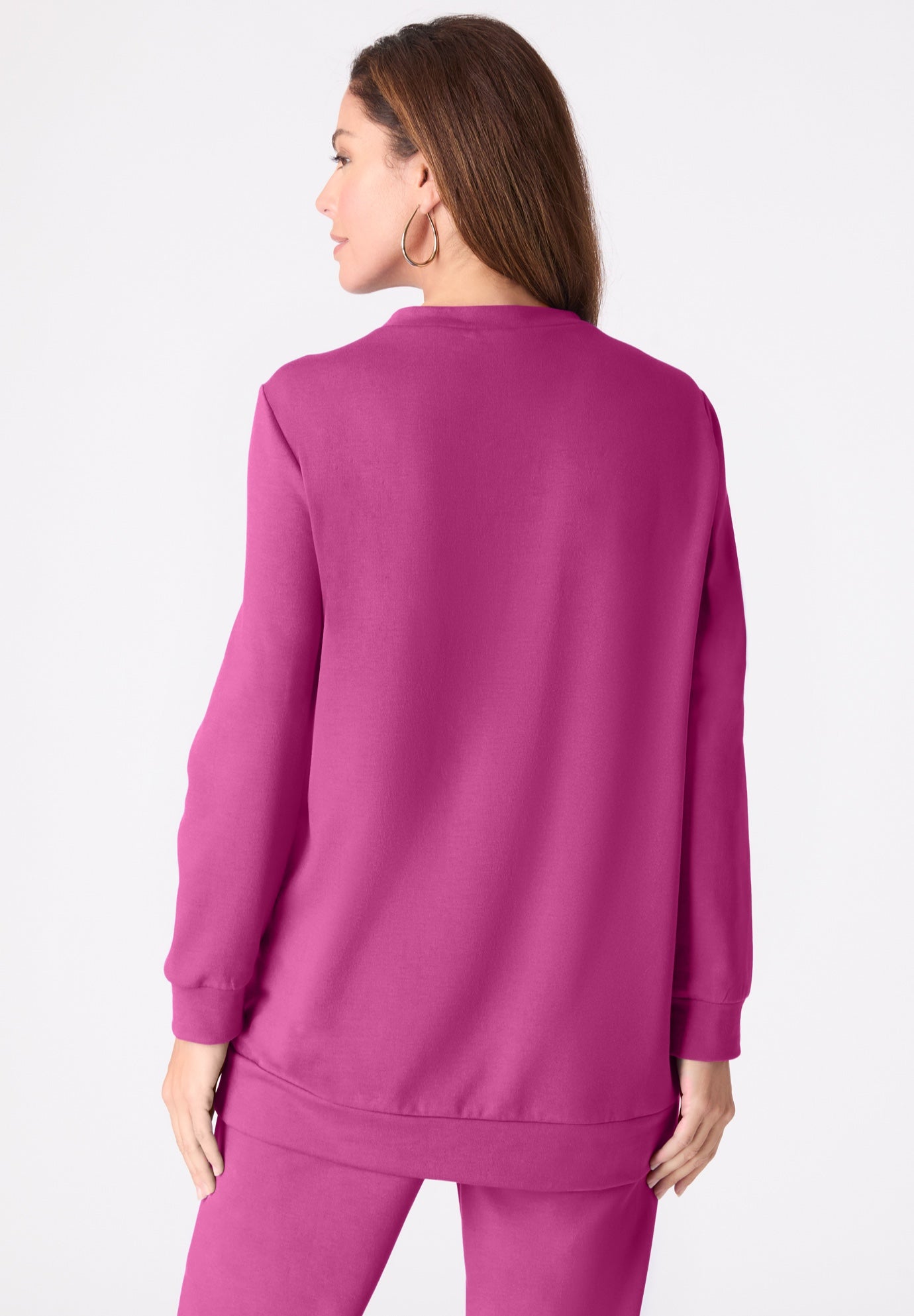 Comfort+ Fleece Printed Sweatshirt image number 1