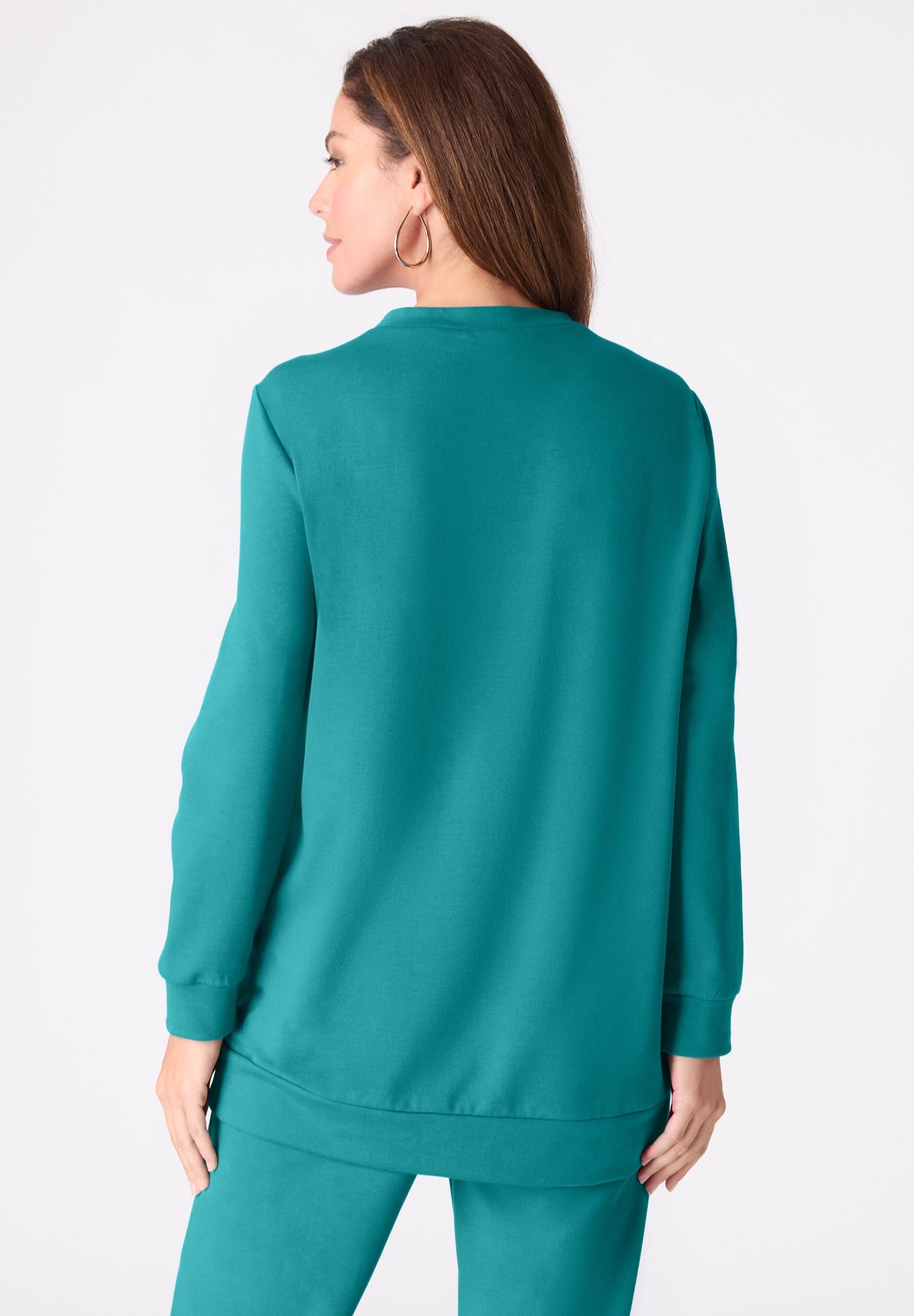 Comfort+ Fleece Printed Sweatshirt image number 2