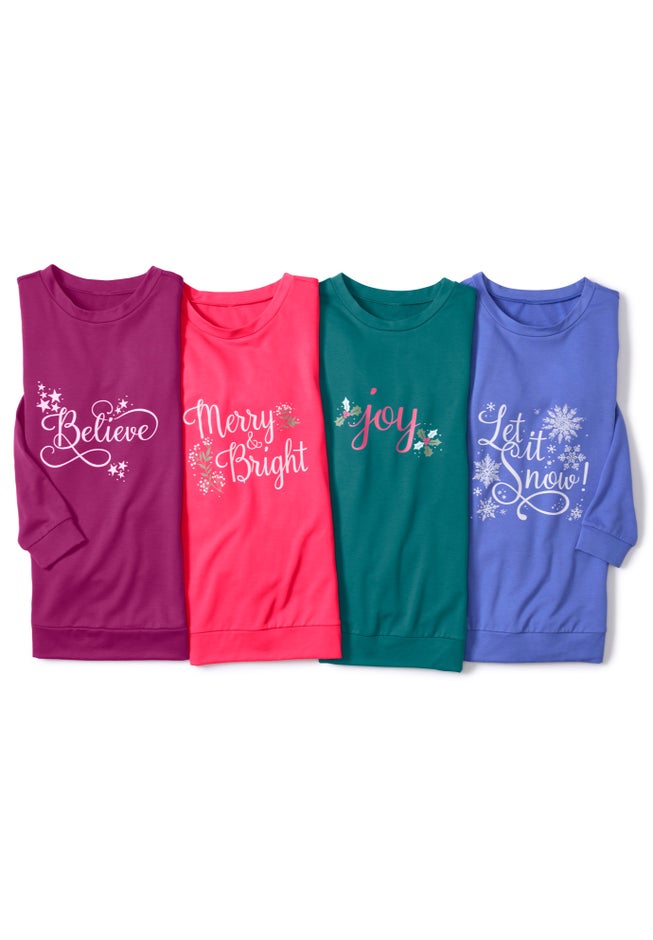 Comfort+ Fleece Printed Sweatshirt image number 3