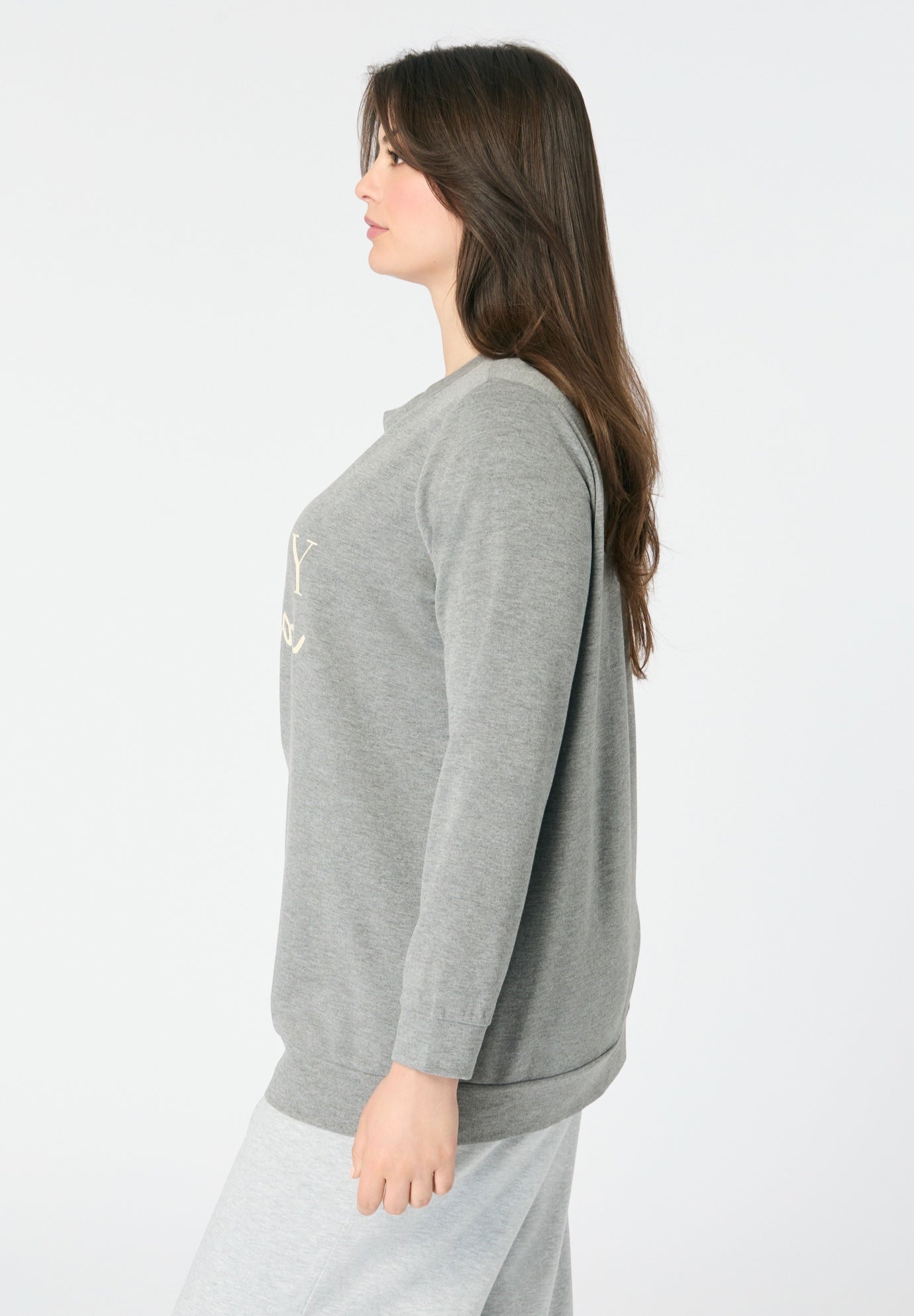 Comfort+ Fleece Printed Sweatshirt image number 2