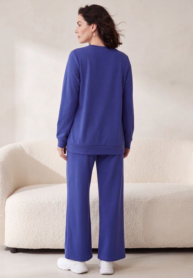 Comfort+ Fleece Printed Sweatshirt image number 1